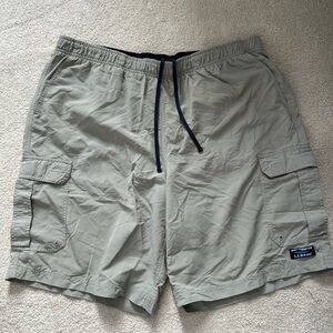 MENS LL BEAN GREY CARGO STYLE SWIM SHORTS XL